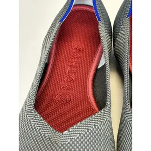 ROTHYS The Flat Pebble Grey Knit Rounded Toe Ballet Flats Slip On Shoes Size 7.5 thumbnail 3