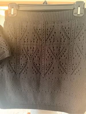 Freshman 1996 Crochet Flutter Sleeve Top & Mini Skirt Set size Small matching thumbnail 4