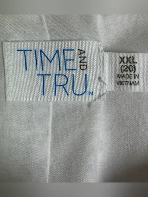 Time and Tru Women’s White Eyelet Embroidered Tiered Midi Dress Sz XXL 20 Boho thumbnail 5