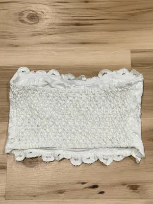 Free People Adella Corset White Bralette Women’s Small thumbnail 3