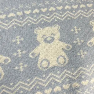 Orange Kiss‎ Sweater Teddy Bear Light Blue Knit Pullover Women Size Large Twee thumbnail 11
