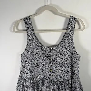 &‎ Other Stories Black White Floral Tiered Babydoll Mini Dress Womens Small thumbnail 3