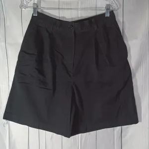 Nike women's black casual high-waisted golf shorts thumbnail 1