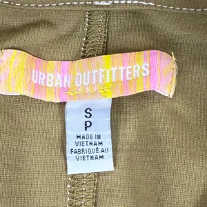 Urban Outfitters Olive Green Zip Front Mini Dress Cap Sleeve Contrast Stitch S‎ thumbnail 2