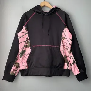 Trail Crest Sweatshirt Size Medium Hooded Pink Camouflage Fleece Lined Thermal thumbnail 1
