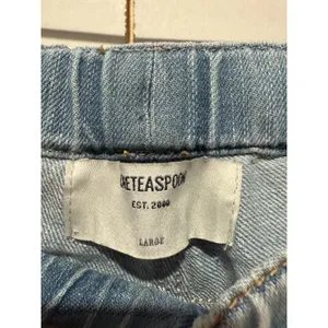 One Teaspoon Shabbies Jeans Women Sz L Drawstring Boyfriend Distressed Blue‎ thumbnail 4