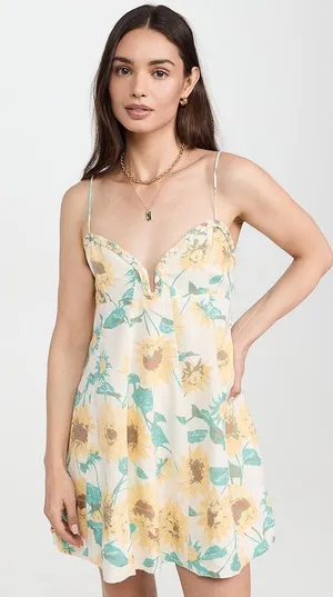 Free People Altura Printed Mini Dress thumbnail 1