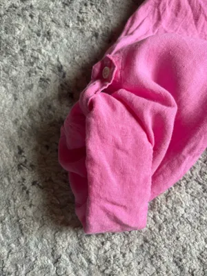 Ralph Lauren Sport hot pink linen shirt woman's size 14 thumbnail 5
