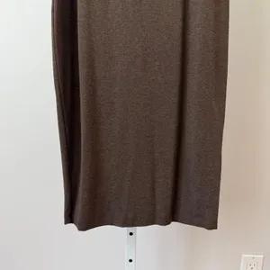 REVIR Cotton Clean Office Siren Minimalist Bodycon Midi Cami Dress XS Brown thumbnail 3