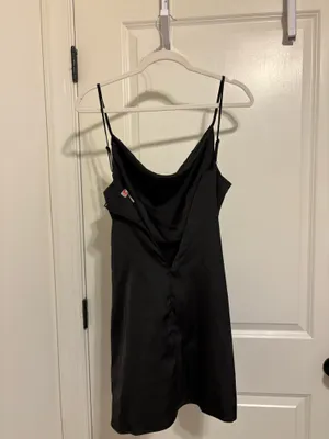 Black satin dress from urban outfitters thumbnail 3