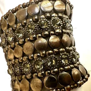 Wide rhinestone stretchy bracelet thumbnail 7