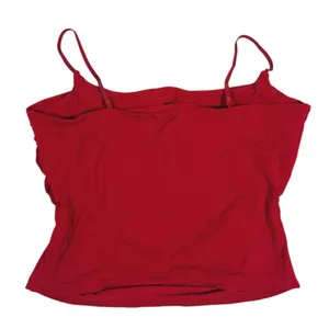 Halara Built-In Bra Cami Tank Top Size Medium Red Ruched Minimal Casual Everyday thumbnail 3