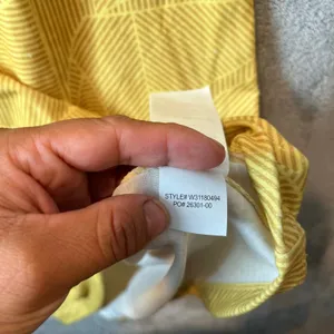 PrAna Women's Sanna t-shirt Dress Stretchy Boat Neck Size‎ Small Yellow thumbnail 8