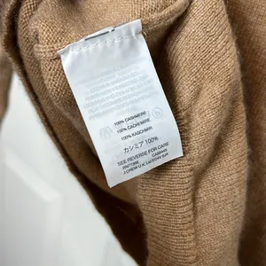 J. Crew 100% Cashmere Crewneck Sweater Heather Camel Tan 3/4 Sleeve Size S thumbnail 8