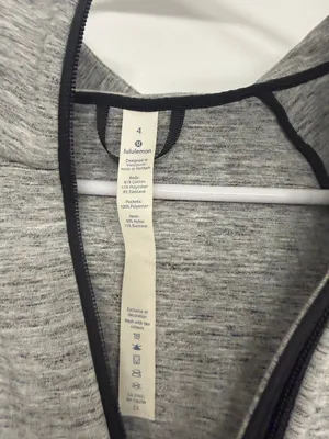 Lululemon Going Places Hooded Jacket Gray Womens 4 Spacer Full Zip Long thumbnail 4