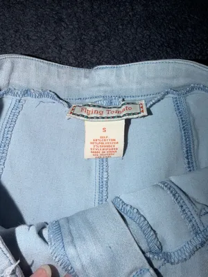 Flying Tomato Light Blue High-Rise Wide Leg Jeans thumbnail 4