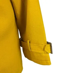 Loft Cropped Swing‎ Peacoat Double Breasted Bright Yellow Twee Fair Size XS thumbnail 5