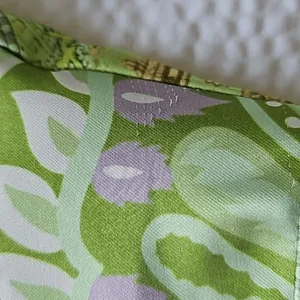 ASOS DESIGN -1014 heavy‎ satin wrap knot front romper green paisley size 4 thumbnail 10
