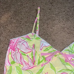 Lilly Pulitzer Vintage VTG Y2K Floral Slip Dress‎ Sundress Medium thumbnail 4