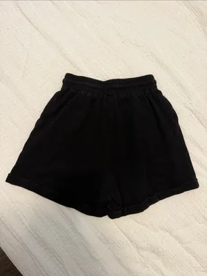 HALARA Women's high waisted Black Athletic Lounge Shorts thumbnail 2