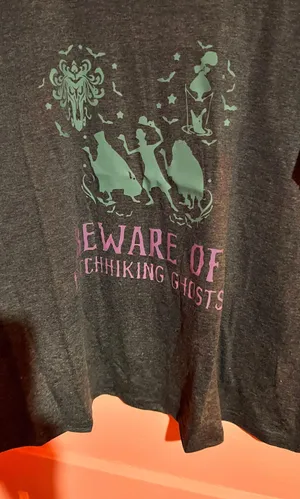 Disney Officially Licensed “Haunted Mansion “ Hitchhiking Ghosts T Shirt thumbnail 2