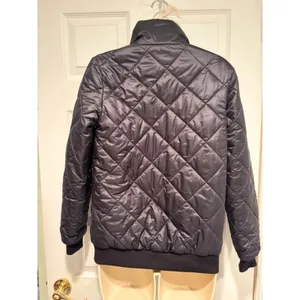 Patagonia Diamond Quilted Bomber Jacket Womens XS Black Full Zip STY28106 FA19 thumbnail 2