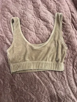 Zara Neutral Beige Terry Knit Kids Bottoms thumbnail 3