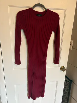 Lulus The Best Yet Ribbed Sweater Dress thumbnail 3