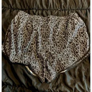 Calvin Klein Performance Womens XXL Black White Logo Print Running Shorts Liner thumbnail 3