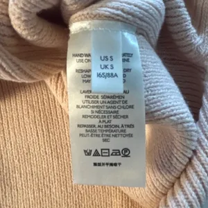 Free People Easy Street Tunic Small Peach Parfait NEW Ribbed Mock Neck Oversized thumbnail 8