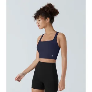 Halara Breezeful Navy Blue Tennis Skirt Set Strappy Sports Bra Pleated Skort S thumbnail 3