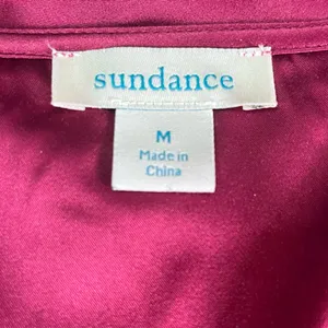 Sundance Women’s Burnout Velvet Long Sleeve V-Neck Top Blouse Size M Boho Jewel thumbnail 2