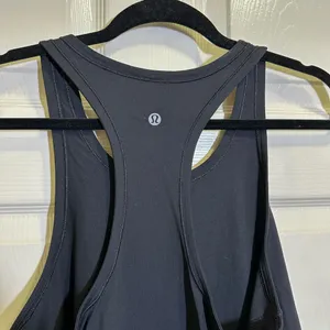 Lululemon Women’s Racerback Tank Top Black Mesh Hem Shirt thumbnail 6