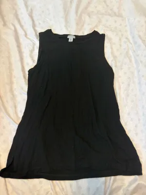 Paraphrase black tank top  thumbnail 3