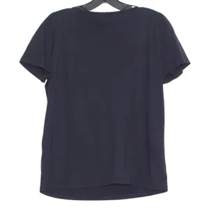 Ann Taylor Top Pearl Coquette Minimalist Feminine Romantic Classic Blue Medium thumbnail 4