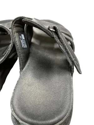 Ugg Golderstar 1154652 wms black leather platform slides sandals sz 9 SKU 10-710 thumbnail 8