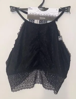 Kensie Lace Black Bralette thumbnail 1