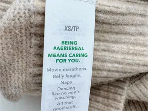 aerie Ribbed Cream Knit Sweater NWT XS thumbnail 2