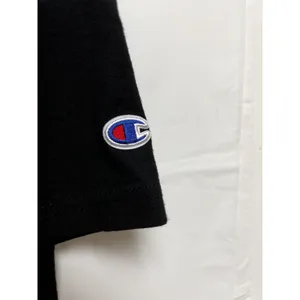 Champion Womens Small Black Graphic T-Shirt Rose Floral Logo Crew Neck‎ Tee thumbnail 5