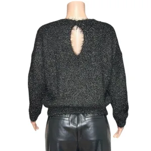 SÉZANE Zephir Oversized Knit Jumper, Black, XS thumbnail 8