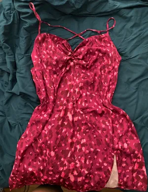Pink Cross Back Mini Dress thumbnail 1