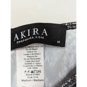 Akira snake print iridescent metallic body con dress Medium thumbnail 3