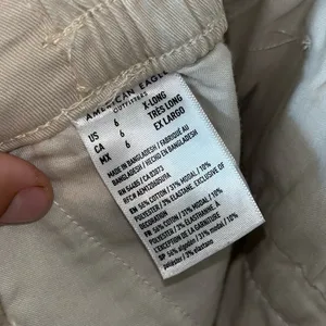 American Eagle Khaki Super Stretch Pants Extra Long thumbnail 5