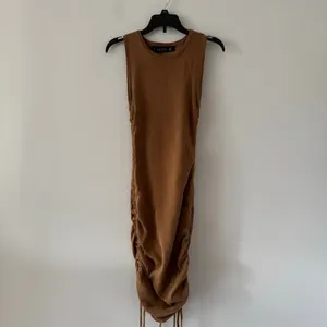Lioness x Revolve Military Minds Brown Tan Ruched Mini Dress NWT Size XS thumbnail 3