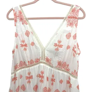 BB Dakota Havana Floral Maxi Dress NWT Size 10 White Peach Boho V-Neck thumbnail 5