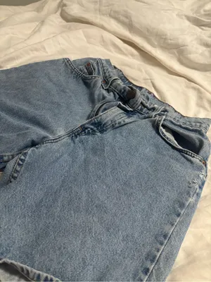 Levi’s 951 Orange Tab Relaxed Fit Light Wash Denim Shorts High Rise Cutoff thumbnail 6