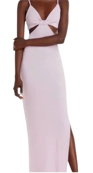 Fore Cutout Lilac Maxi Dress Purple Size XS thumbnail 1