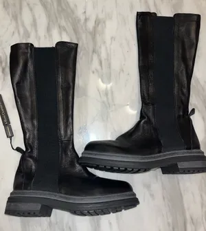 Emanuele Crasto Black Leather Chelsea Boots Made In Italy EU 37 thumbnail 1