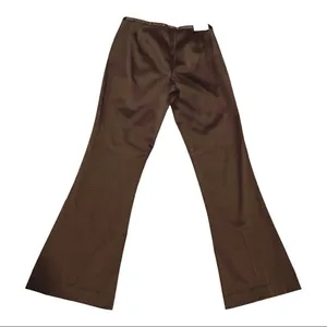 Banana Republic NWT Brown Stretch “Cotton Sateen” Flat Waist Pants Size 6L thumbnail 5