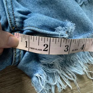 KanCan Light Wash Distressed Jean Shorts M thumbnail 6